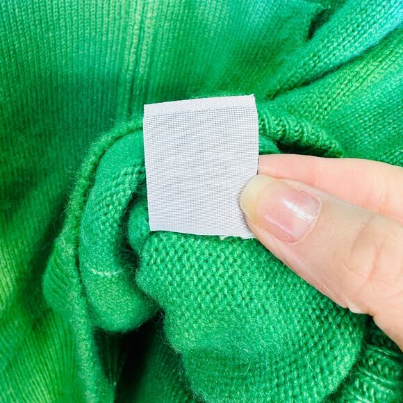 The Elder Statesman Blue Green Ombre Zip Hooded Cashmere Sweater XL - Picture 11 of 14